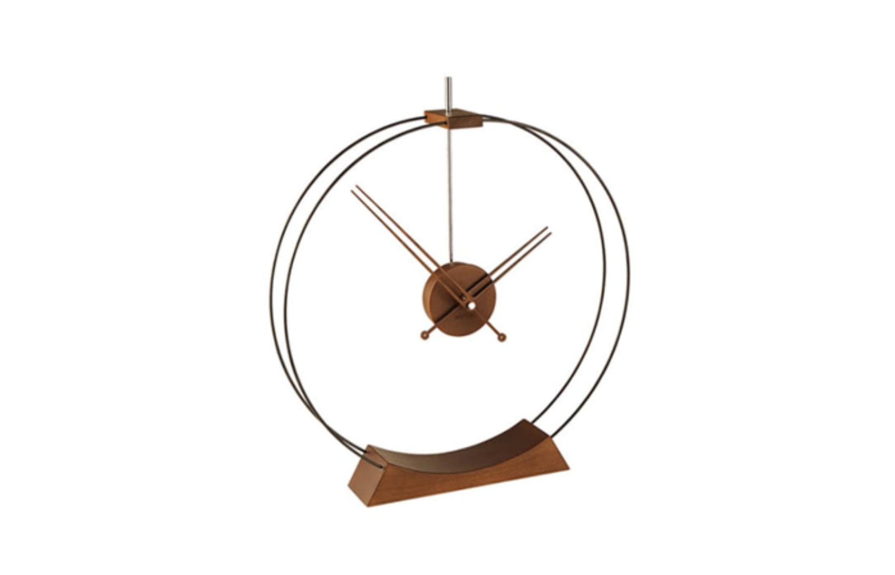 Aire Walnut Table Clock 아이레 월넛 탁상 시계